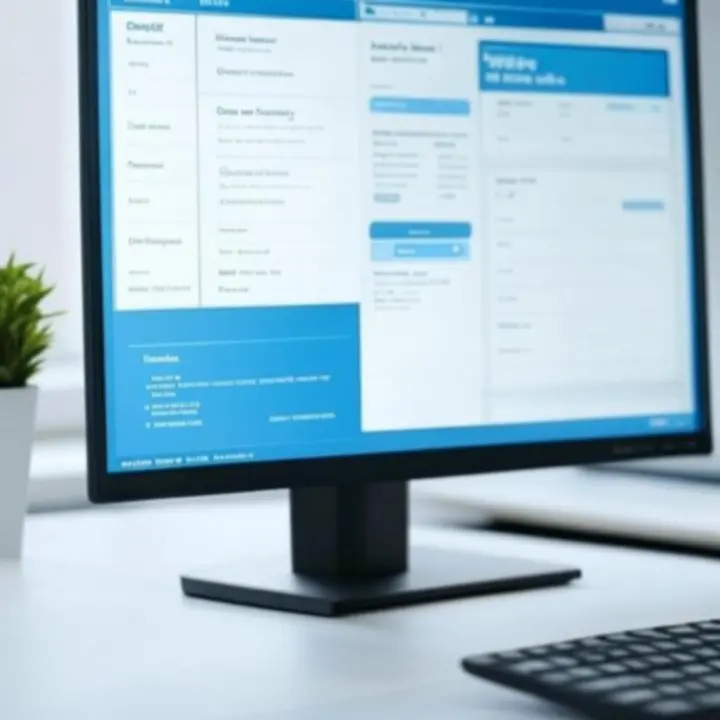 Schoon en overzichtelijk accountdashboard in blauwe stijl