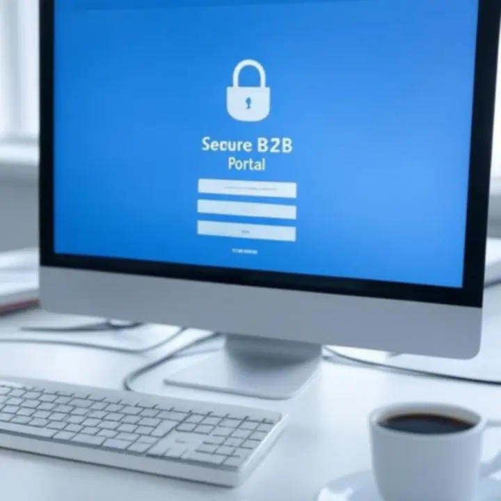 Veilig inlogscherm voor B2B-klanten